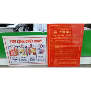 Bộ Nội Quy Tiêu Lệnh  chữa cháy bằng MiCa.