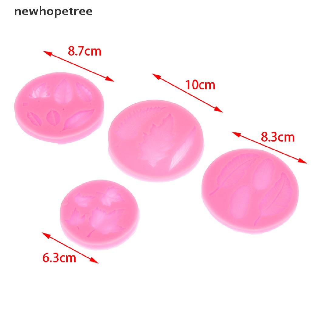 Khuôn Silicone Làm Kẹo Đường Hình Chiếc Lá DIY