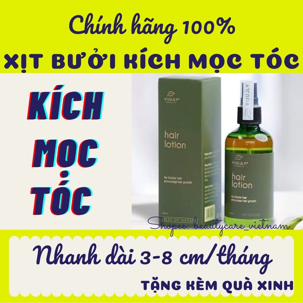 Tinh dầu bưởi xịt tóc kích mọc tóc nhanh dài, giảm rụng tóc Vijully chính hãng, chăm sóc tóc, dưỡng tóc, hair lotion