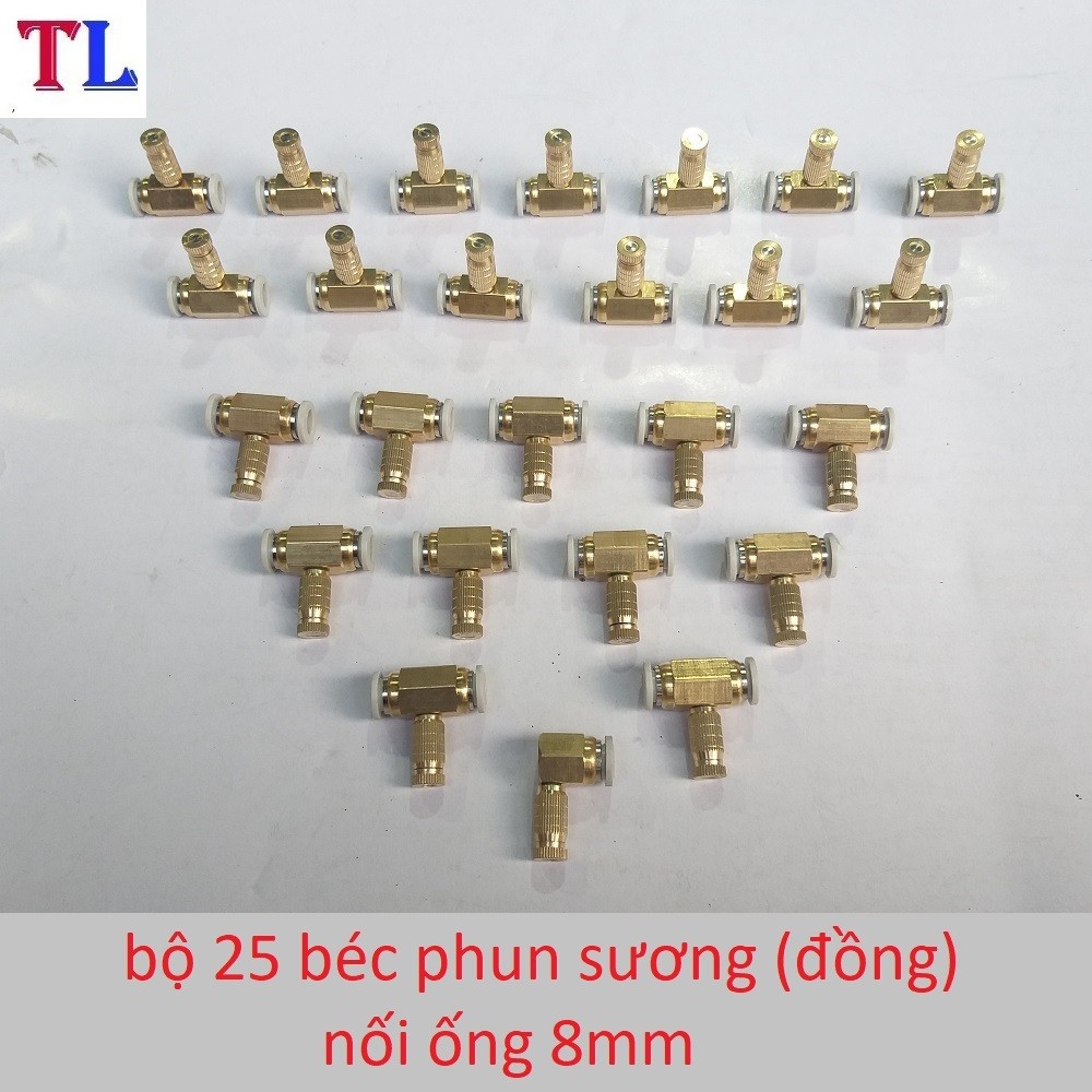 Combo  bộ 25  béc phun sương
