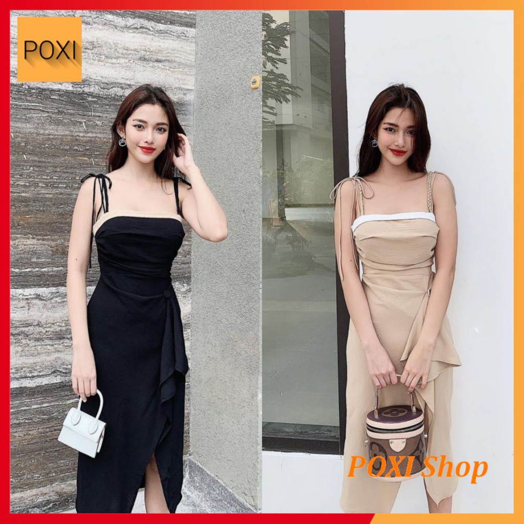 [ẢNH THẬT] Đầm Cúp Ngực Thắt Nơ Vai HIHOL