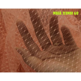 Vải lưới chấm kẻ chéo, ruồi chéo