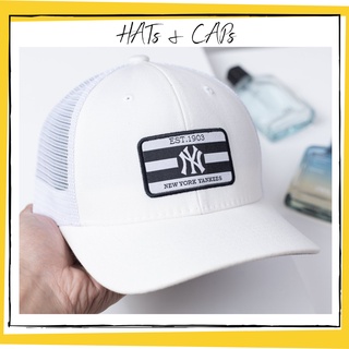 Mũ lưỡi trai phối lưới logo NY phong cách hàn quốc nam nữ