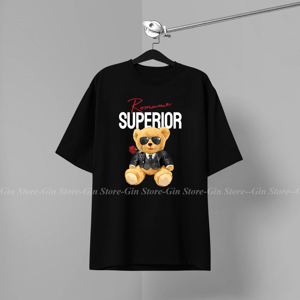 Áo thun hình Gấu 1 HOTTREND BEST SELLER Cotton Co giãn 4 chiều