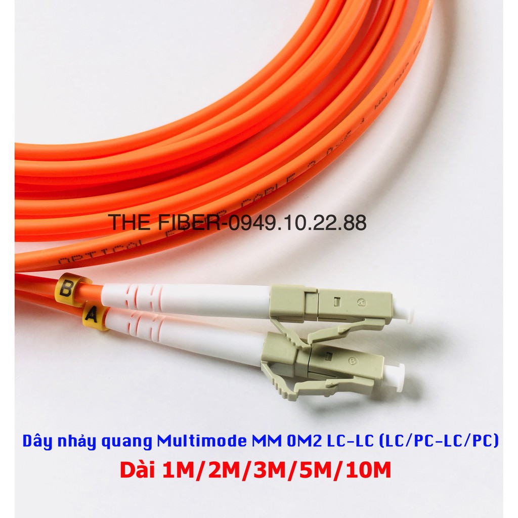 Dây nhảy quang Multimode OM2 MM LC-LC (LC/PC-LC/PC), phi 3.0mm, Duplex