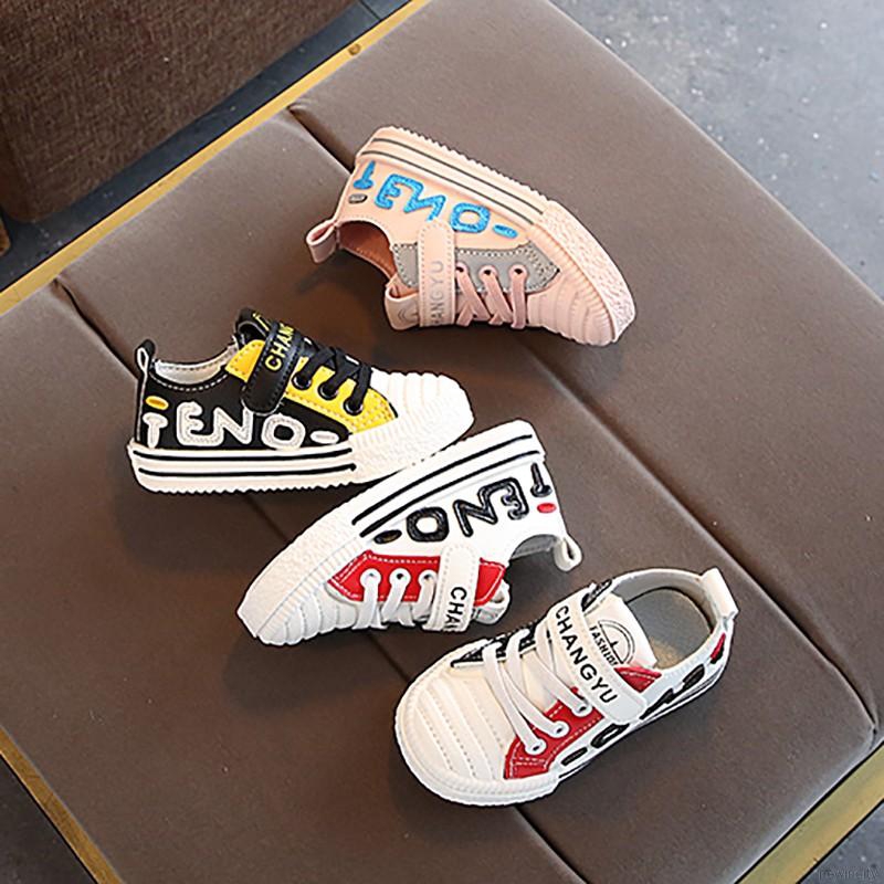 Giày thể thao da PU phong cách Hàn Quốc thời trang dành cho trẻ em
