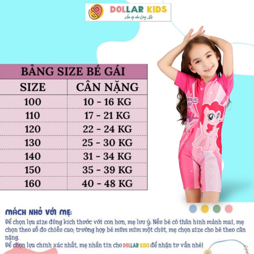 Đồ Bơi Bé Gái Size Đại Liền Thân 10 tuổi - 12 tuổi - Dollarkids