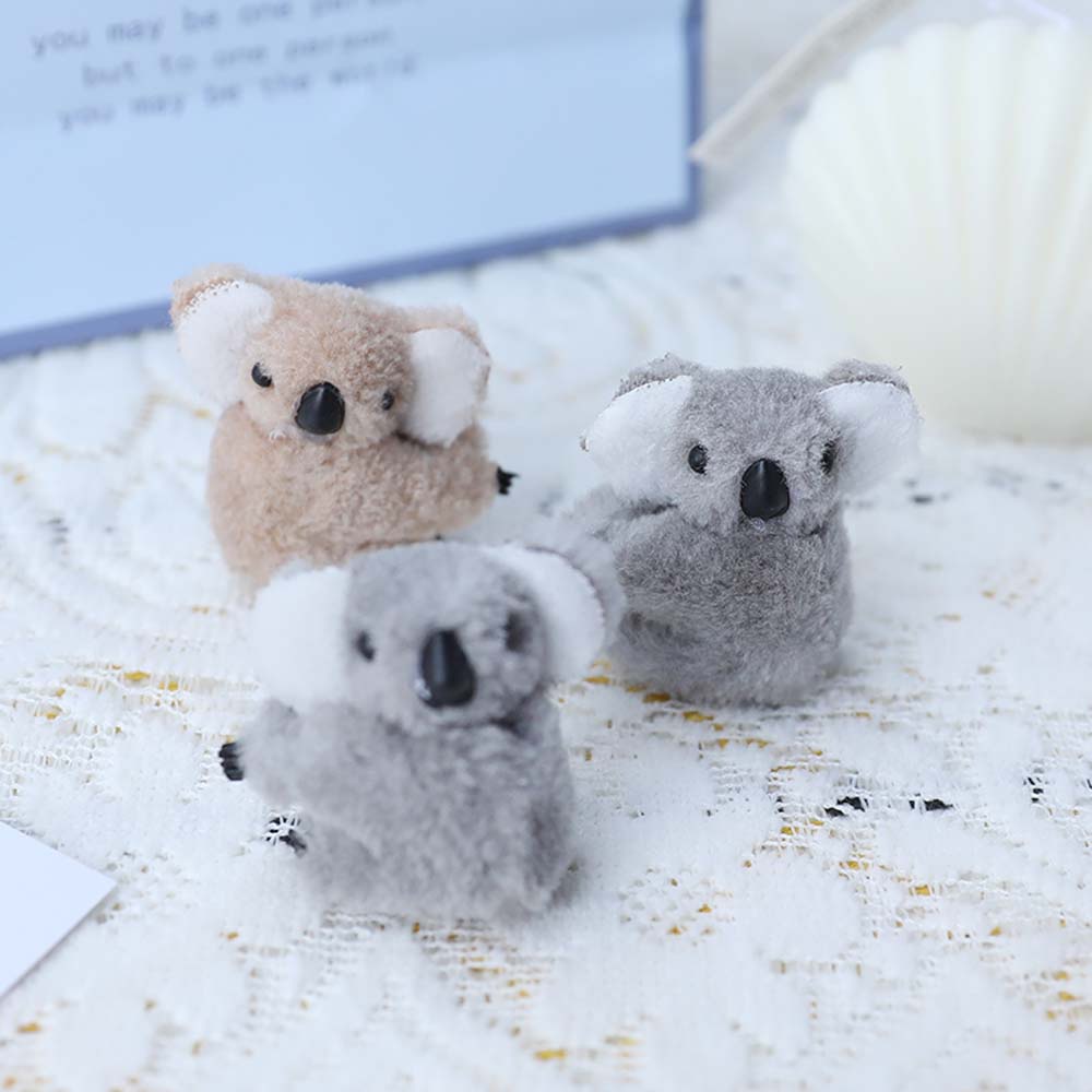 Kẹp Tóc Hình Gấu Koala Nhồi Bông Dễ Thương Nhiều Màu Sắc Phong Cách Hàn Quốc Cho Nữ