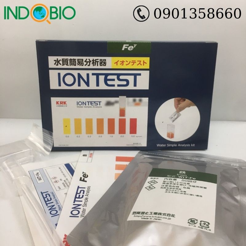 [HÀNG CÓ SẴN] BỘ TEST SẮT WIT-FE, 0-5.0 PPM KRK-NHẬT [KÈM COA]