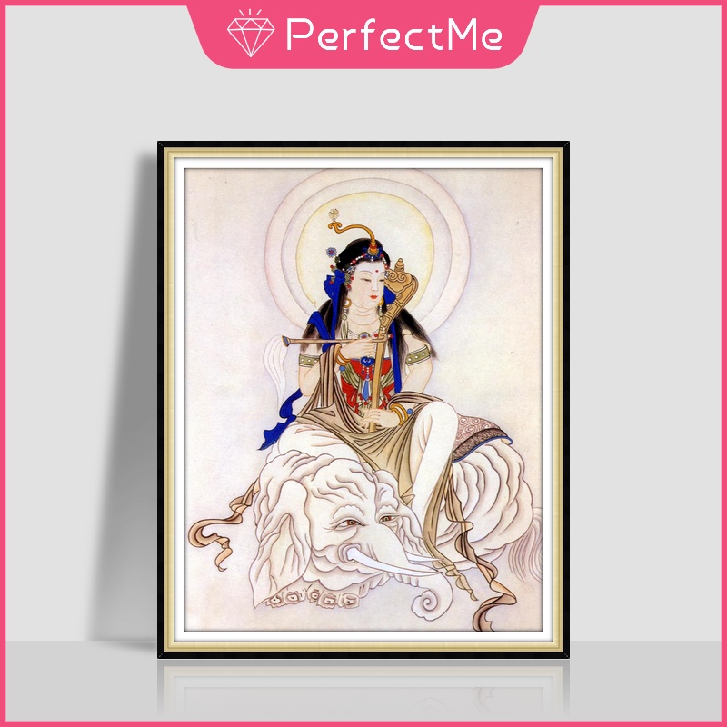 Bộ tranh đính đá 5D tự làm 30x40cm hình Đức Phật