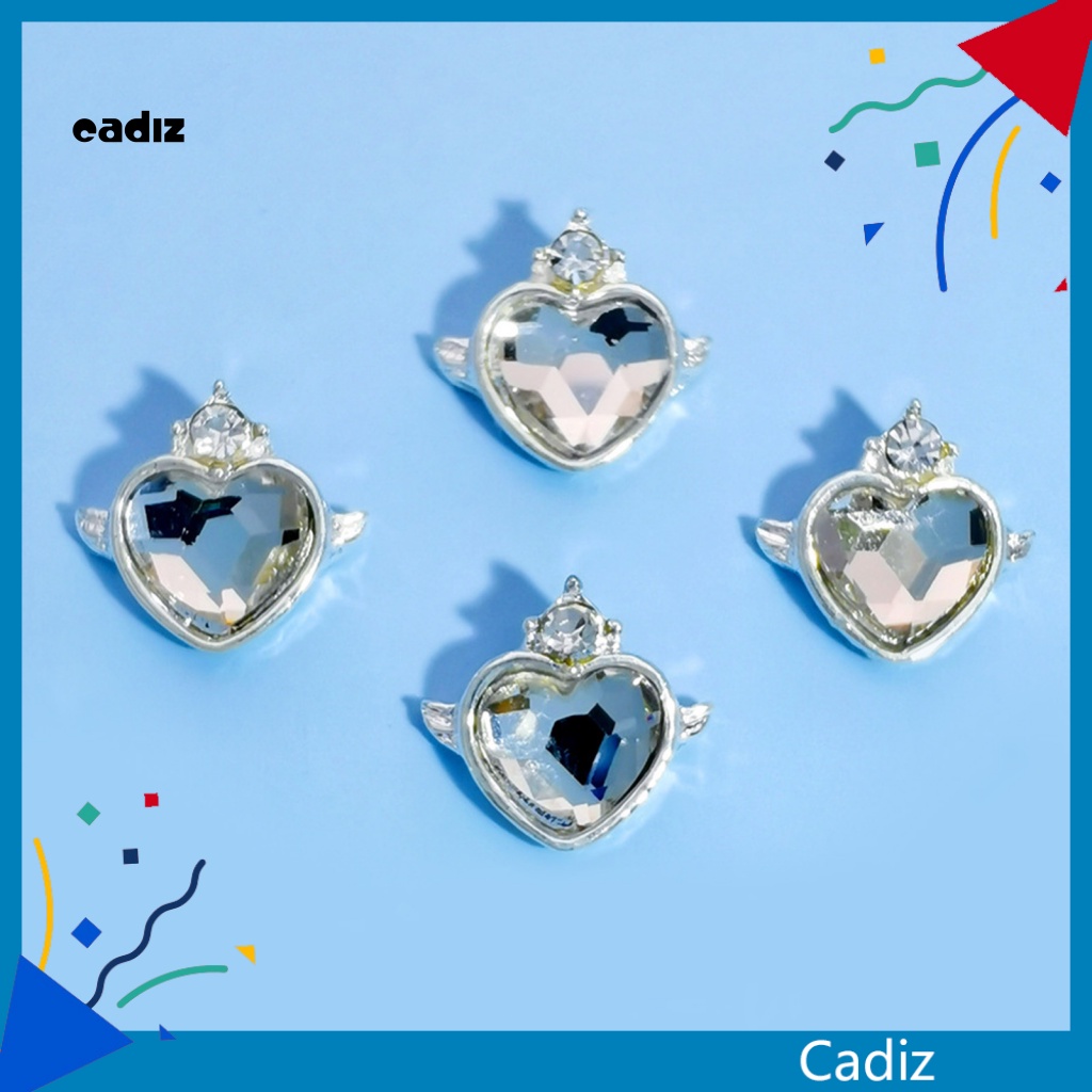 Bộ 10 Phụ Kiện Trang Trí Móng Tay Hình Nơ 3D Lấp Lánh Sang Trọng