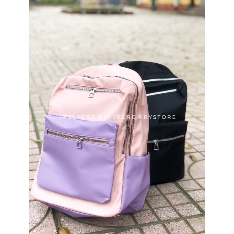 Balo nữ ullzang chống nước cao cấp chất dù size 30x38cm vừa lap 14inch BL07