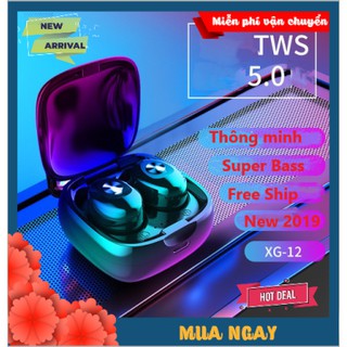 Tai Nghe Bluetooth Không Dây Thể Thao 8D XG12 PRO 2020- Bluetooth 5.0 Mới Nhất - Dock Sạc Xịn