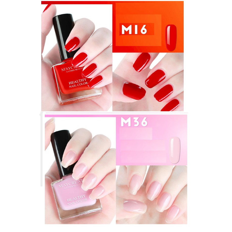 Sơn Móng Tay Maycreate Healthy Nail Color Hàng Nội Địa Trung