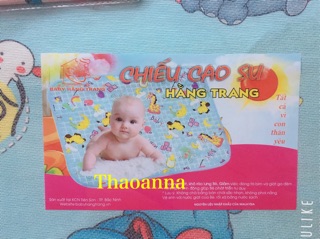 Chiếu cao su điều hoà 2mặt cho bé