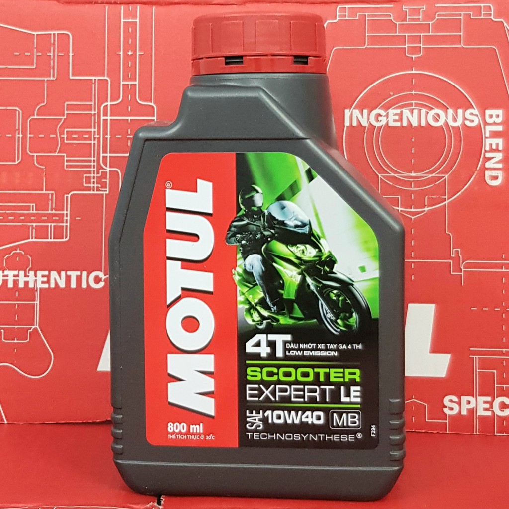 Nhớt MOTUL xe tay ga Scooter Expert LE 10W40 800ml