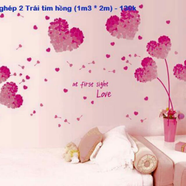 Combo Decal dán tường gồm 2 bức kết hợp
