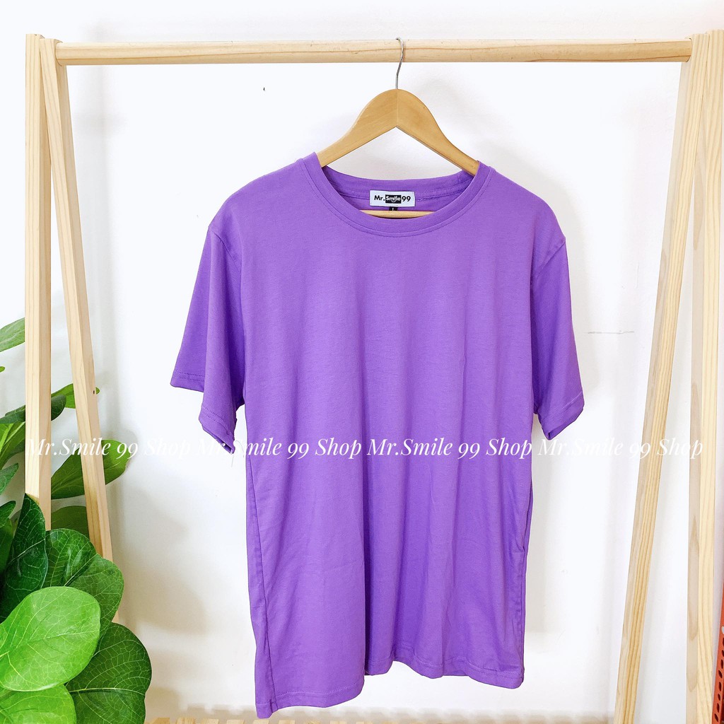 Áo Thun Trơn Basic Chất Vải Dày Siêu Đẹp nhiều màu Unisex Mr.Smile 99 Shop