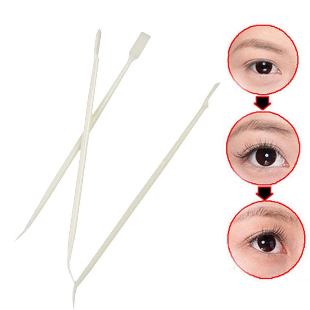 OCEANMAP Set 10 Nhíp Gắp Lông Mi Sử Dụng Một Lần Kèm Muỗng Keo Nóng