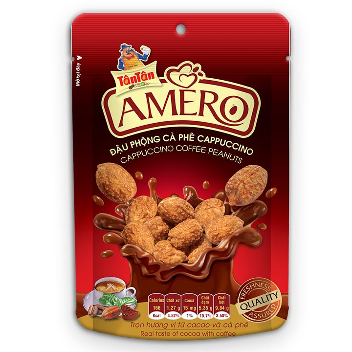 10 gói Đậu Phộng cà phê Cappuccino Tân Tân 35g