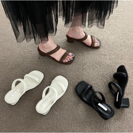 Giày Sandal Cao Gót Hở Ngón Phong Cách Pháp Cổ Điển Thời Trang Mùa Hè Cho Nữ