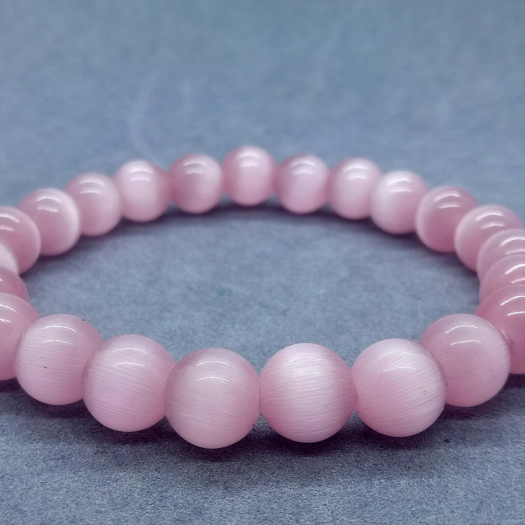 Dễ Thương Vòng Tay Chuỗi Hạt Đá Mắt Mèo Xinh Xắn