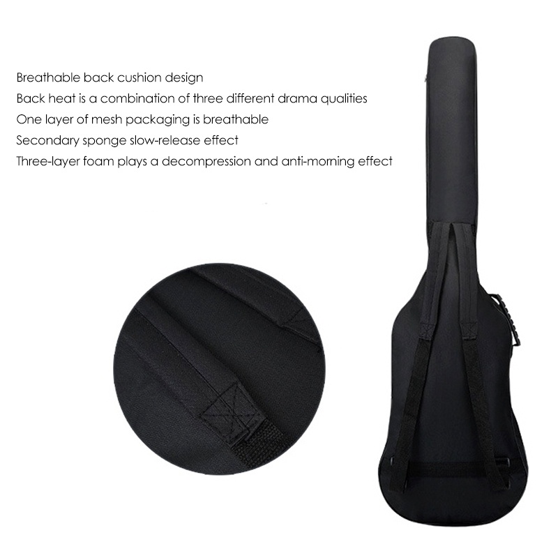 Túi Đựng Đàn Guitar Điện Siêu Nhẹ Mềm Mại Chống Thấm Nước 5mm