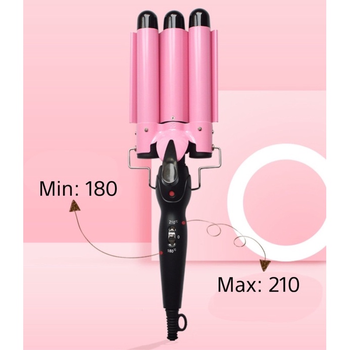 Máy uốn tóc 3 trục dập sóng nước trục máy phủ CERAMIC