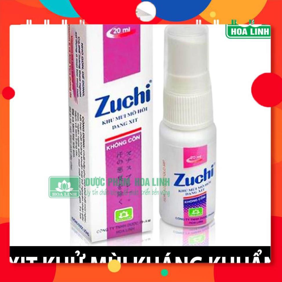 Xịt khử mùi Alcohol Free Zuchi,Khử Mùi Hôi Nách,Mùi Hôi Chân - DƯỢC PHẨM HOA LINH