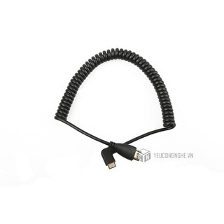 Cáp HDMI ra mini HDMI kết nối cổng hình ảnh dạng xoắn lò xo HD-002