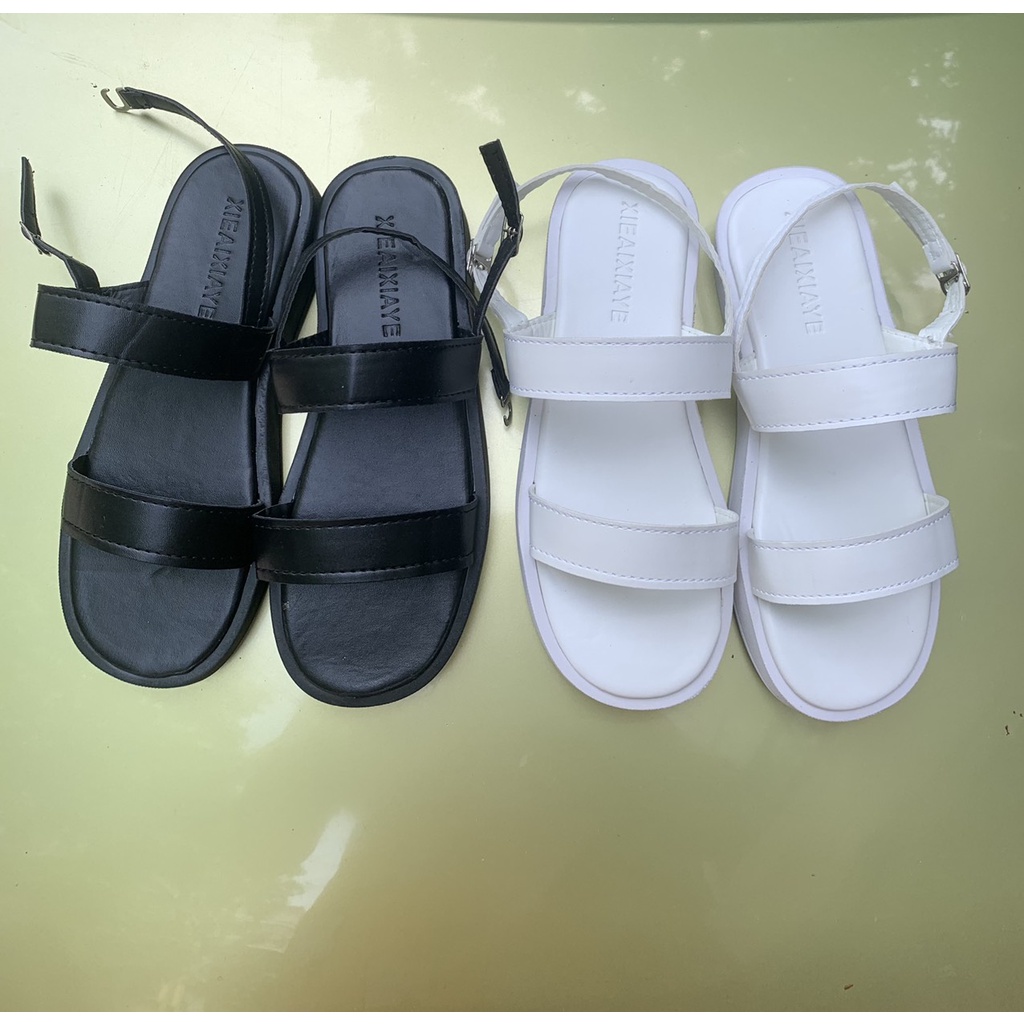 Dép Sandal Đế Bằng 2 Quai Trơn Cực Đẹp Và Êm Chân