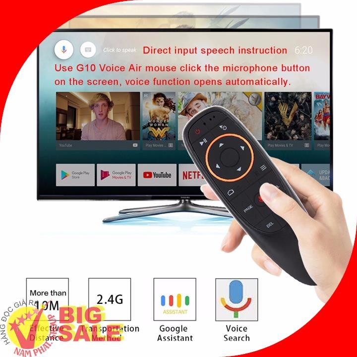 Điều khiển Chuột bay tìm kiếm giọng nói  Remote Voice G10