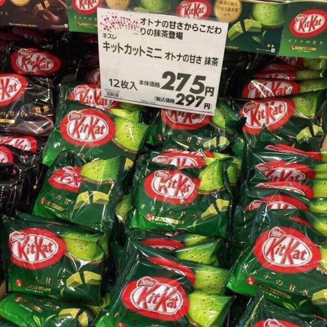 Kẹo KitKat đủ vị trà xanh, mâm xôi, chocolate hàng CHUẨN NỘI ĐỊA NHẬT BẢN