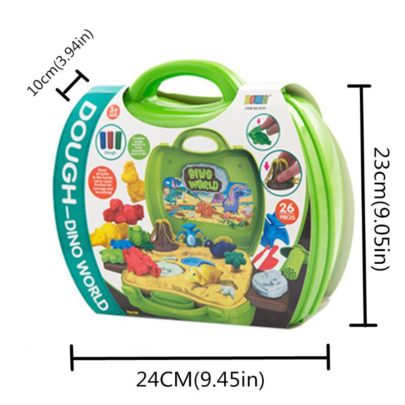 26 Miếng Đất Sét Hình Khủng Long 3d An Toàn Cho Bé Từ 3-12 Tuổi