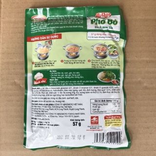 Túi Gia Vị Phở Bò Aji Quick 57g