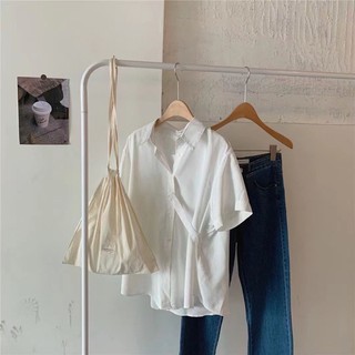 Sơ mi voan lụa dây thắt chéo eo 52608 CHERRYCOCO