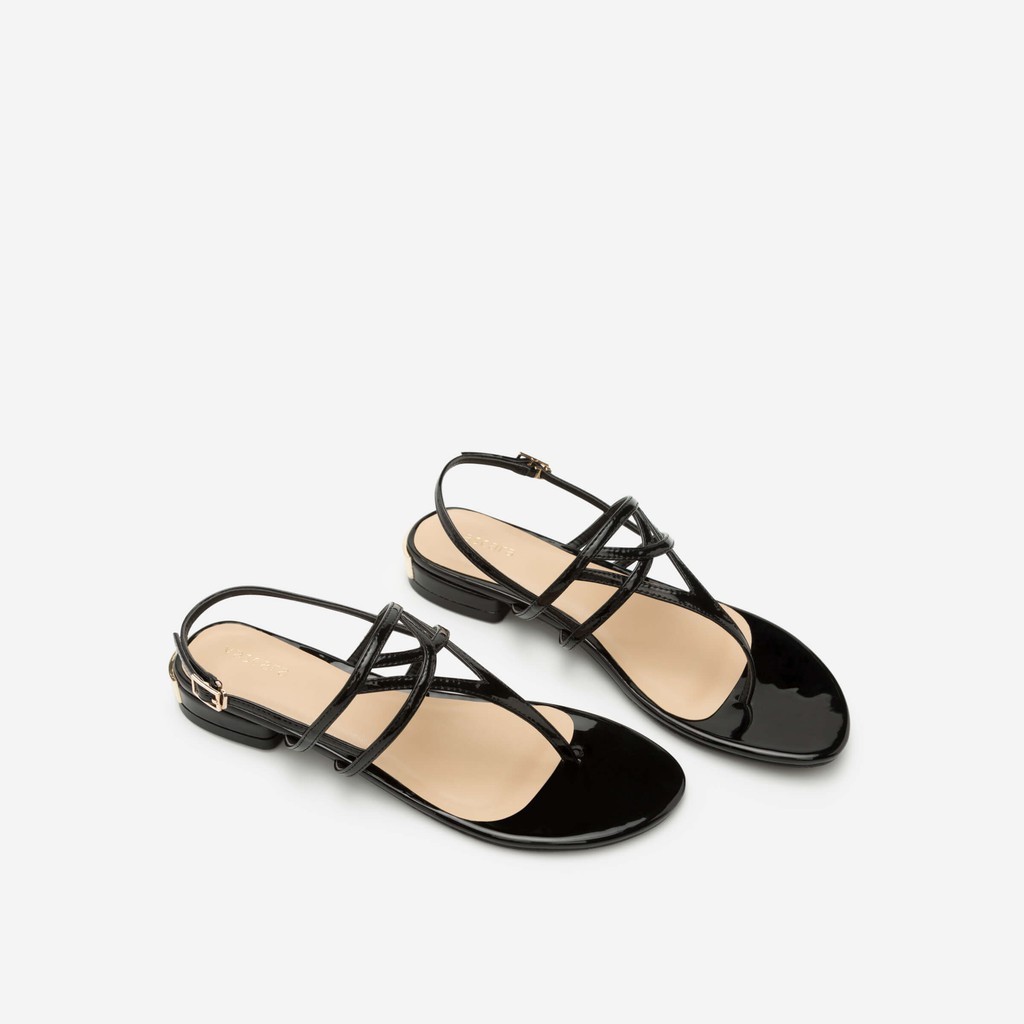 Vascara - Giày Sandal Đế Bệt 0264 - Màu Đen