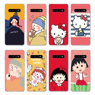 Ốp điện thoại TPU silicon mềm in hình hoạt hình Hello Kitty dễ thương cho Samsung Galaxy S10 S9 Plus/ S10E/ S10 5G