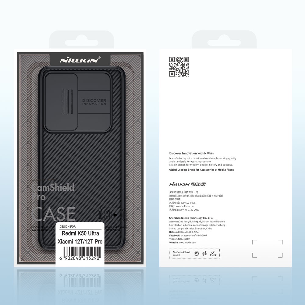 Ốp lưng Xiaomi Mi 12T Pro NILLKIN CamShield Pro Ống kính trượt Bảo vệ máy ảnh ốp lưng cho Xiaomi 12T