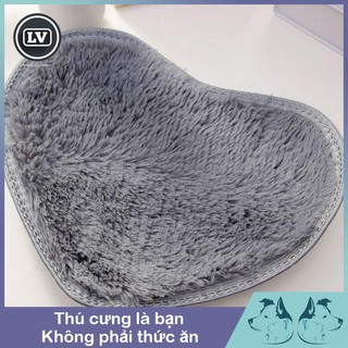 Thảm Lông Mềm Mại Hình Trái Tim Phụ kiện Long Vũ