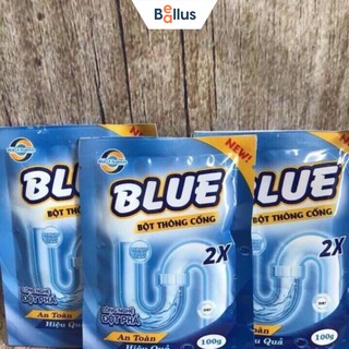 Bột thông cống Blue X2 tẩy rửa siêu sạch, hiệu quả gấp đôi - Baellus GD084