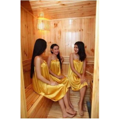 [ Váy quây ] bộ quây bộ đồ tắm trắng dùng trong spa thẫm mỹ viện