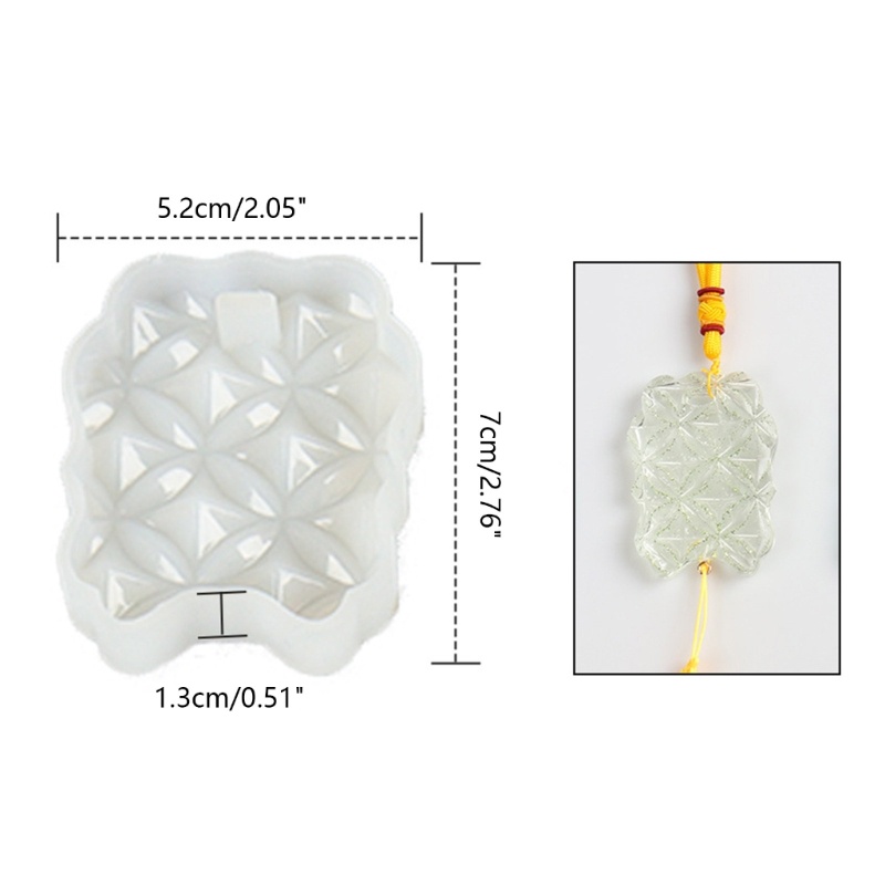 Sa Khuôn Nhựa Epoxy Hình Cỏ Bốn Lá Dùng Làm Mặt Dây Chuyền Diy