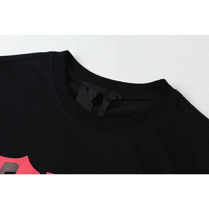 Áo Thun Tay Ngắn Cổ Tròn In Chữ Vlone # 2125 Cho Nam Và Nữ