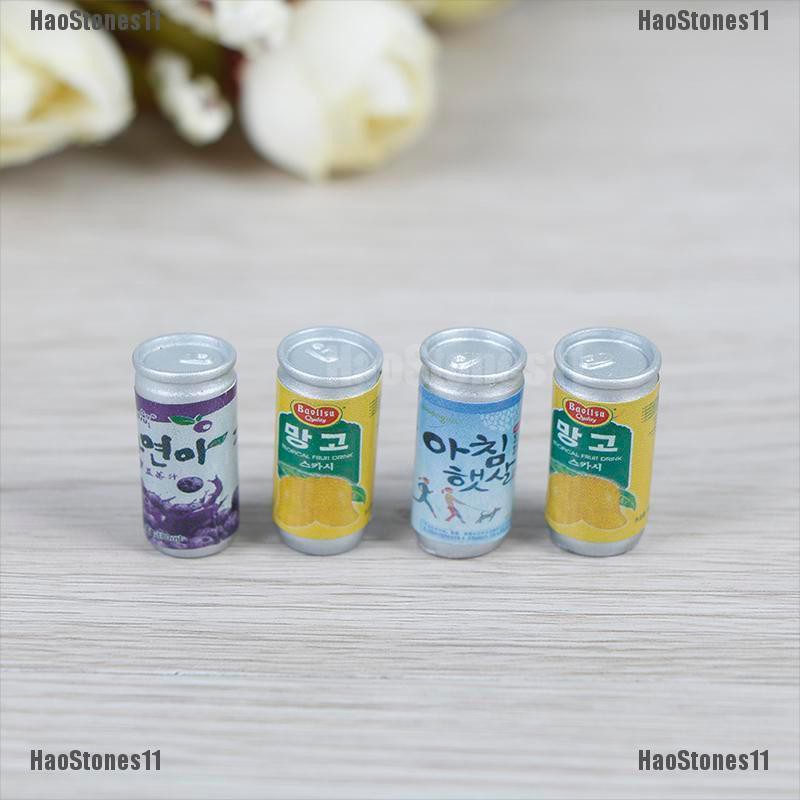 Set 4 lon nước mini trang trí nhà búp bê dễ thương