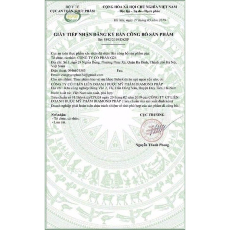 BaBy Kids Ăn Ngủ Ngon Yến Sào