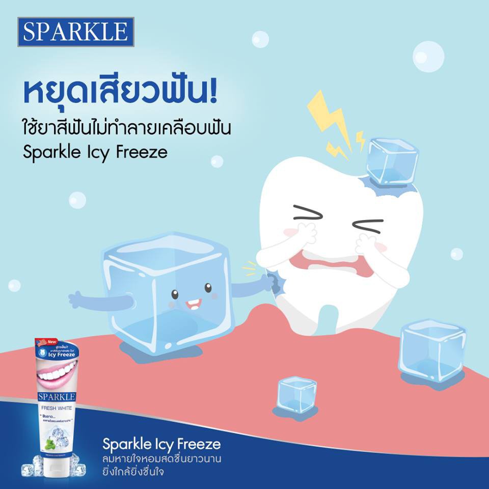 Kem đánh răng Sparkle Fresh White 100g - Kem trắng răng tự nhiên thơm mát