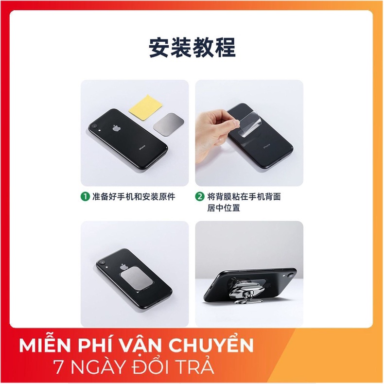 Giá Đỡ Điện Thoại Trên Ô Tô Xoay 360 Độ Dạng Hít Bằng Nam Châm Siêu Chắc Gắn Vào Mọi Vị Trí