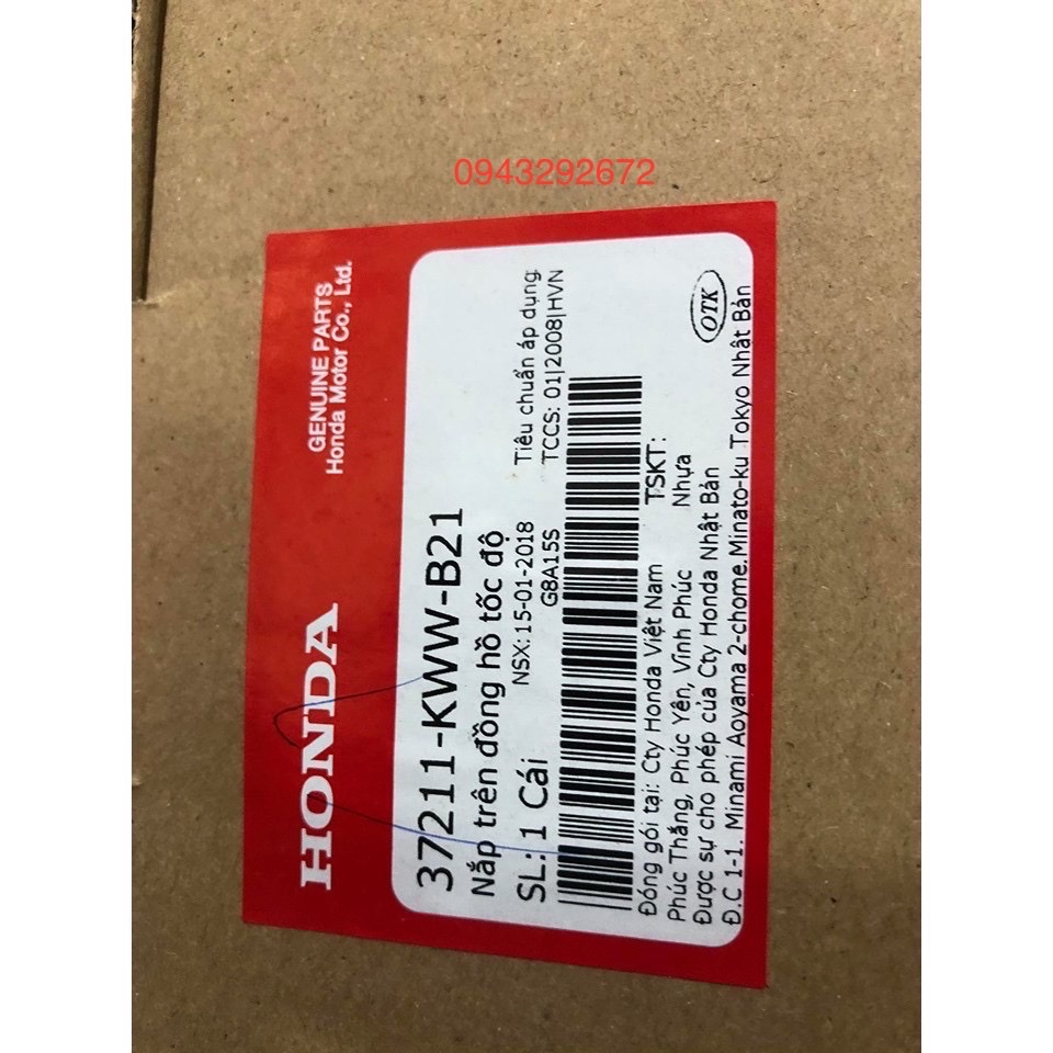 Nắp Trên Đồng Hồ Tốc Độ - Kính Đồng Hồ Wave S110, Rs110, Rsx 110 Honda
