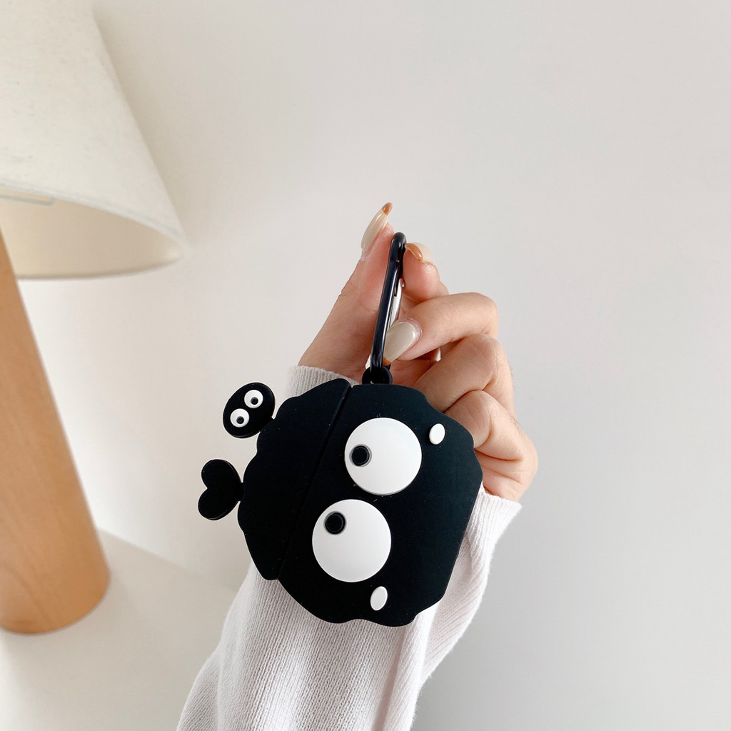 Vỏ bảo vệ hộp sạc tai nghe Airpods 1/2 pro bằng silicon mềm hình cửa hàng Lilyrose dễ thương